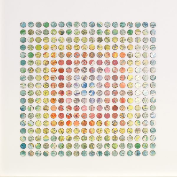 Dot Matrix by Amelia Coward | Original map collage