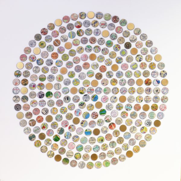 Urban Circle | Amelia Coward | Original vintage map collage