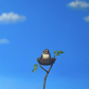 Ray Of Sunshine Ediiton by Lilia Mazurkevich | Hyperealism | Bird in a Nest