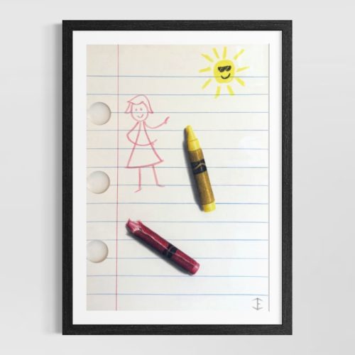 happy days girl framed