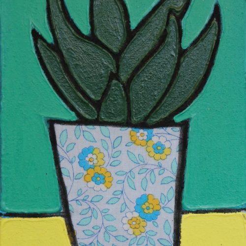 Nicola Wiltshire_Breathing Space detail_oil on Liberty fabric_12 x 17cm_2025