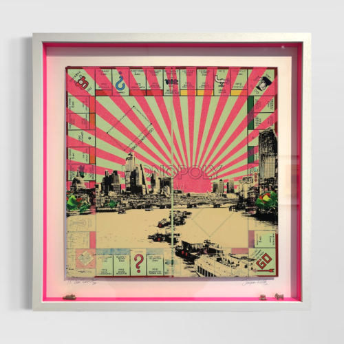 Work, Rest & Play framed